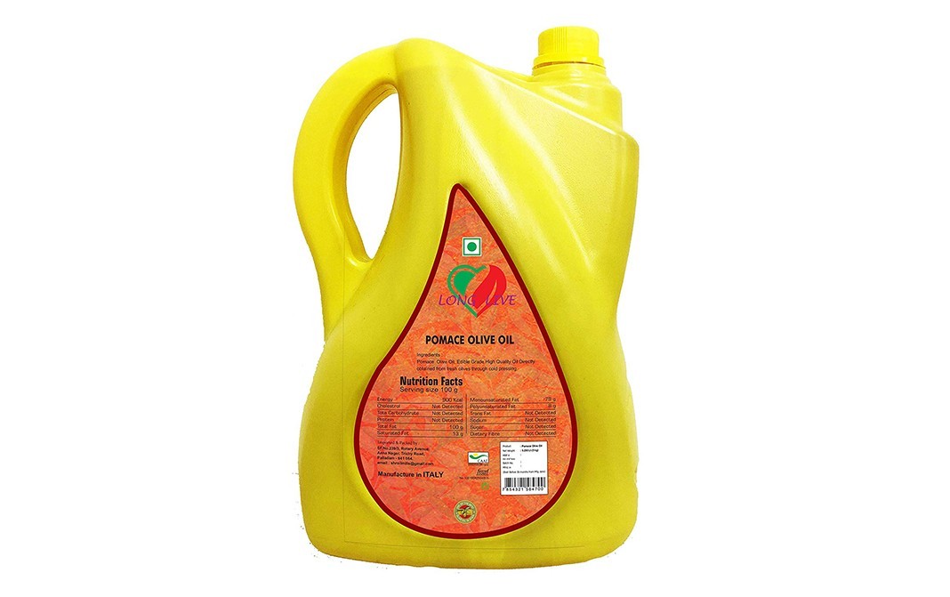 Long Live Pomace Olive Oil    Plastic Jar  5.250 litre